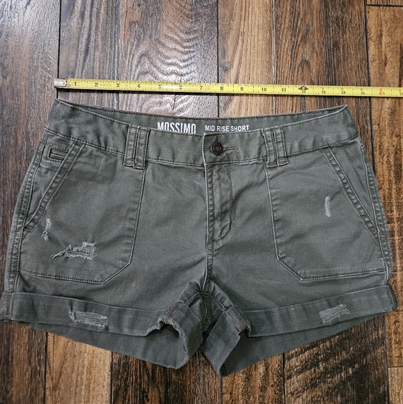 Mossimo Supply‎ Co. Army Green Shorts. Size 0. - Picture 4 of 5